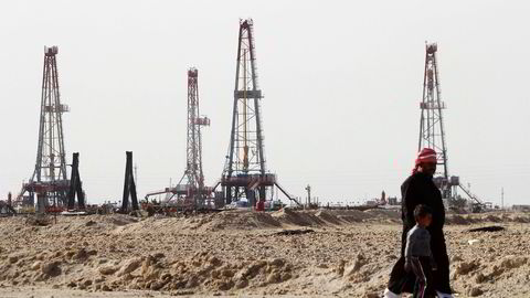Opecs oljeproduksjon økte i oktober. Her produseres det olje på Rumaila-feltet i Opec-landet Irak. Foto: Essam Al-Sudani/Reuters/NTB Scanpix