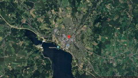 Området rundt Brugata 3A, Ringsaker, Innlandet
