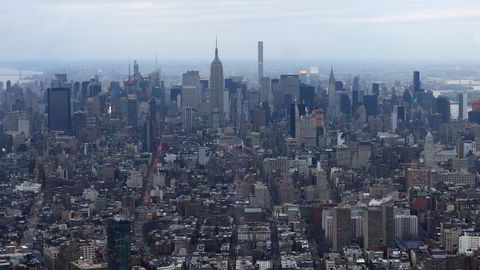 Oversiktsfoto over Manhattan i New York, USA. Foto: AP Photo/Julie Jacobson