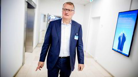 DNB-sjef Rune Bjerke har avvist at han kjente til virksomheten med å tilby postkasseselskaper på Seychellene til bankens kunder. Foto: Gunnar Blöndal