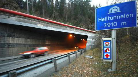 Her ved Helltunnelen på E6 mellom Trondheim og Værnes skal Nye Veier senere i år utvide motorveien fra to til fire felter.