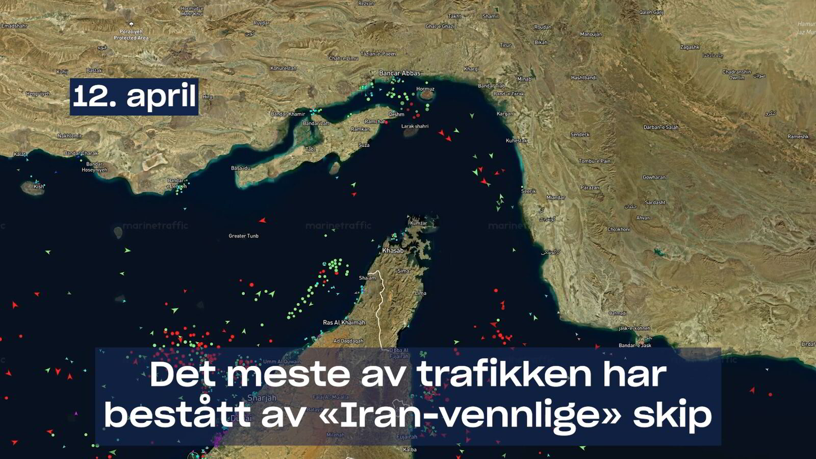 Se skipstrafikken siden blokaden inntraff: – Vanskelig for USA å håndheve