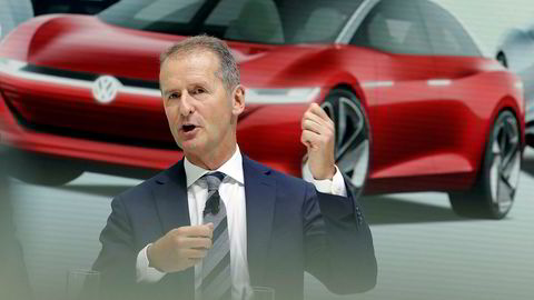 Volkswagen-sjef Herbert Diess har stor tro på selskapets satsing på elbiler.