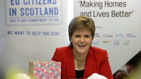 Nicola Sturgeon vil ha en ny folkeavstemning i Skottland.