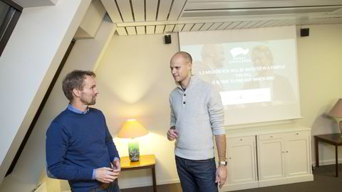 Thomas Berglund (til venstre) og Knut Wien har sammen med 25 investorer kommet frem til en felles oppskrift for hva en investor bør se etter i en oppstartsbedrift. Foto: