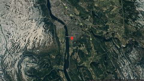 Området rundt Skogsvegen 36, Vefsn, Nordland