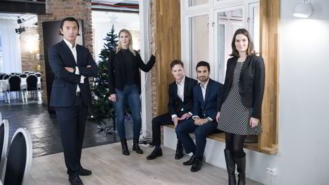 MAKROPANELET. Fra venstre: Olav Chen, Erica Blomgren, SEB, Bjørn-Roger Wilhelmsen, Shakeb Syed og Camilla Viland. FOTO: Skjalg Bøhmer Vold