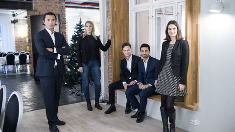 MAKROPANELET. Fra venstre: Olav Chen, Erica Blomgren, SEB, Bjørn-Roger Wilhelmsen, Shakeb Syed og Camilla Viland. FOTO: Skjalg Bøhmer Vold