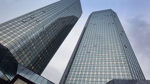 Deutsche Banks hovedkontor i Frankfurt, Tyskland. Foto: AFP/Daniel Roland
