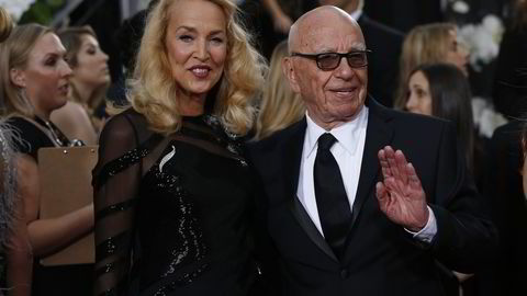 Jerry Hall og Rupert Murdoch. Foto: Mario Anzuoni/Reuters/NTB Scanpix