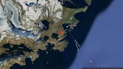 Området rundt Klippenveien 4, Moskenes, Nordland