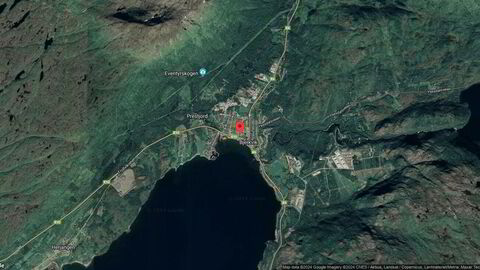 Området rundt Maridalsveien 13B, Narvik, Nordland