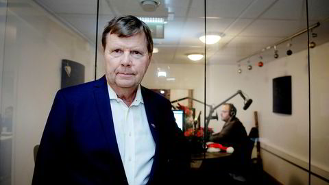 Radiosjef Svein Larsen i Radio Metro får ikke erstatning etter at han mente seg utestengt fra dab-radio. I bakgrunnen sitter musikksjef og programleder Ronny Bergersen.