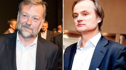 Riggnestor Bjarne Skeie (t.v.) og investor Øystein Stray Spetalen. Foto: