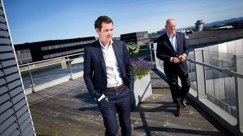 Industriselskapet Scanas hovedaksjonærer, Sindre Ertvaag (til venstre) og John Arild Ertvaag. Foto: Tomas Alf Larsen
