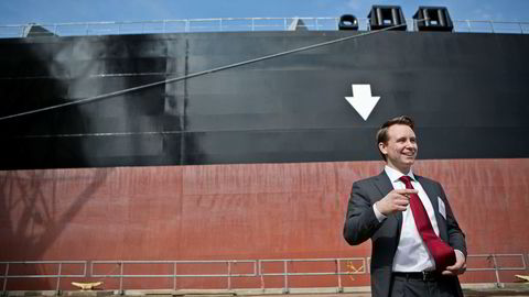 SLÅR FJORÅRET. Aker Philadelphia Shipyard tjente mer i første kvartal enn ifjor. Bidlet viser avtroppende sjef for verftet, Kristian Monsen Røkke. Foto: Pontus Höök