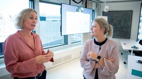 (Fra venstre) HR-sjef Anne Bogen i Thommessen, her med Trine Danjalsson.