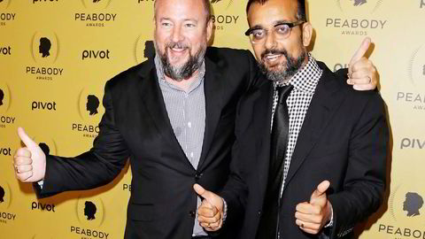 Vaktskifte. Suroosh Alvi (til høyre) og Shane Smith har løftet Vice Media ut av undergrunnen, bygget ut nettplattformer og video. Foto: Peter Foley/EPA