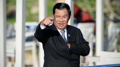 Kambodsjas statsminister Hun Sen nyter godt av å ha alliert seg med Kina. Foto: Wang Zhao/AFP/NTB Scanpix