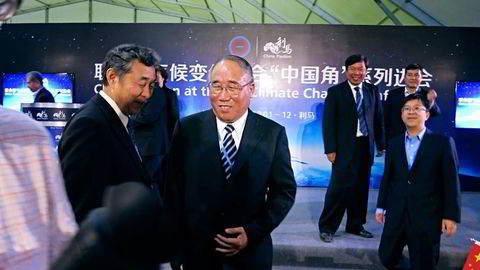 – En suksess, sier Xie Zhenhua om Kinas forsøk med innføring av klimakvoter. Xie er Kinas forhandlingsleder under klimaforhandlingene som pågår i Lima. Foto: Kjetil B. Alstadheim