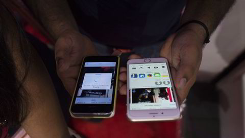 Smartelefonprodusentene slitet med å øke salget. Foto: Prashanth Vishwanathan/