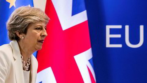 I mars 2019 skal Storbritannia være ute av unionen. Forhandlingene om en ny avtale er ikke kommet skikkelig i gang. Her statsminister Theresa May.