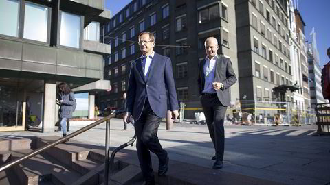 Brødrene Peder (tv) og Nicolai Løvenskiold er direktører i selskapet Anthon B. Nilsen AS. Foto: Fredrik Solstad.