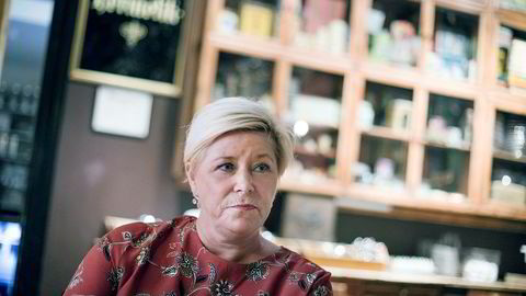 Partileder Siv Jensen mener saken rundt Mazyar Keshvari er alvorlig. Her fra et DN-intervju i september.