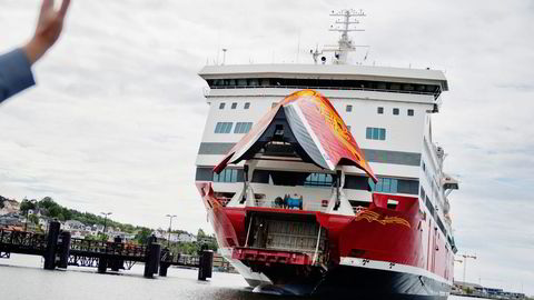 Fjord Lines rute mellom Sandefjord og Strömstad har kostet selskapet 350.000 kroner per dag. Foto: Fartein Rudjord