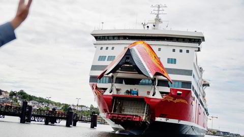 Fjord Lines rute mellom Sandefjord og Strömstad har kostet selskapet 350.000 kroner per dag. Foto: Fartein Rudjord