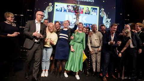 NRK kunne juble for den prestisjefulle prisen «Årets mediehus» på Ole Bull Scene i Bergen.
