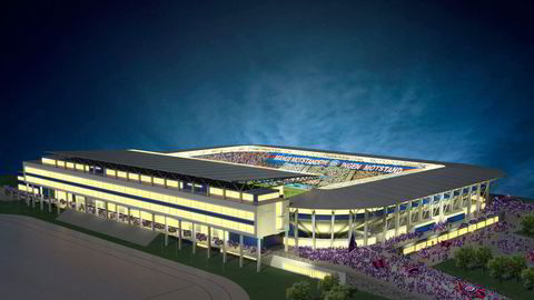 Vålerenga Fotball håper å kunne starte byggingen av sitt stadion kommende sommer, med ferdigstillelse sommeren 2017. Illustrasjon: Pål T. Rørby/Stor-Oslo Prosjekt