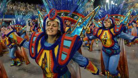 BRASIL: Karneval-opptog i Sao Paulo, Brasil. Foto: Nelson Almeida/AFP Photo/NTB scanpix