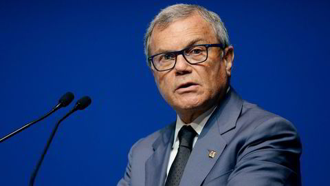 Sir Martin Sorrell (71) tjener over 800 millioner kroner i året som toppsjef i den globale reklame- og mediebyråkjempen WPP, som i Norden opererer under navet Group M. Foto: Mark Runnacles/