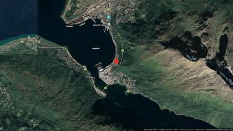Området rundt Moslings vei 1, Narvik, Nordland