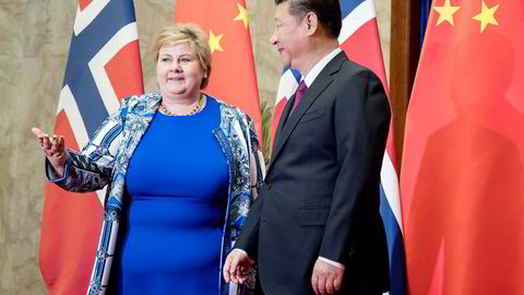 Erna Solberg og Xi Jinping synger fra samme noteark, skriver Erik Solheim.