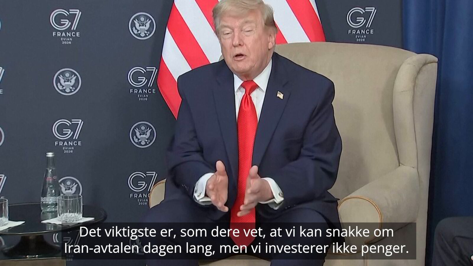 Advarer Iran med «ultimate konsekvenser»: – Når det er sagt, håper jeg vi får et veldig godt forhold