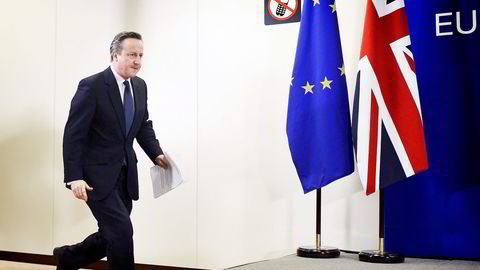 – Dette blir en av de viktigste beslutningene vi står overfor i vår levetid, sier statsministrer David Cameron om sommerens folkeavstemning om britisk EU-medlemskap. Foto: Dylan Martinez/Reuters/NTB Scanpix