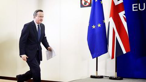 – Dette blir en av de viktigste beslutningene vi står overfor i vår levetid, sier statsministrer David Cameron om sommerens folkeavstemning om britisk EU-medlemskap. Foto: Dylan Martinez/Reuters/NTB Scanpix