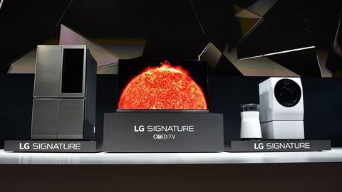 Las Vegas, 5. junuar 2016: LG Electronics avduker sin luksusserie "Signature" for første gang. Foto: NTB Scanpix.