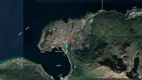 Området rundt Selsbanes gate 27, Narvik, Nordland