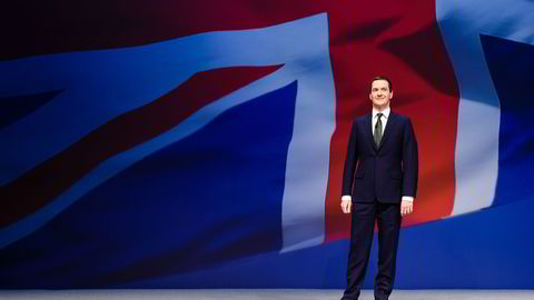 Storbritannias finansminister George Osborne advarer mot brexit. FOTO: AFP PHOTO / LEON NEAL