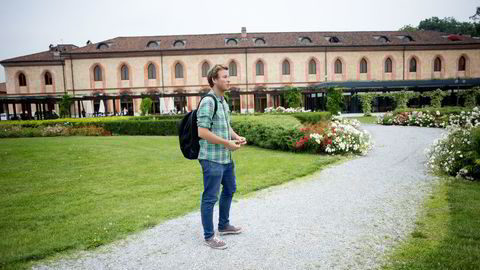 CAND. MAT. På et universitet i en gammel borggård i en ørliten italensk by studerer Jonas Zackrisson Torp (24) og 600 andre for å bli matvitere. Foto: Mikaela Berg