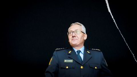 Politidirektør Odd Reidar Humlegård (til venstre) og avdelingsdirektør Knut Smedsrud under høringen om objektsikring.