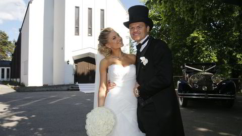 BRYLLUP: John Arne Riise og hans brud vil neste år finnes i statistikken over hvor mange som giftet seg i 2014. Foto: Terje Bendiksby /