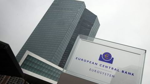 ECBs hovedkvarter i Frankfurt, Tyskland. Foto: Daniel Roland/AFP/NTB SCANPIX.