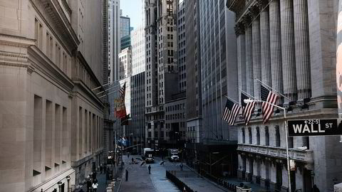 New York Stock Exchange (NYSE) på Wall Street, USA. Foto: Spencer Platt/Getty Images/