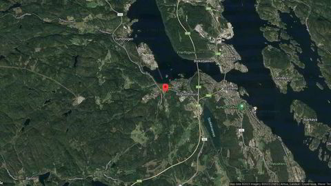 Området rundt 3813/20/36, Bamble, Telemark og Vestfold