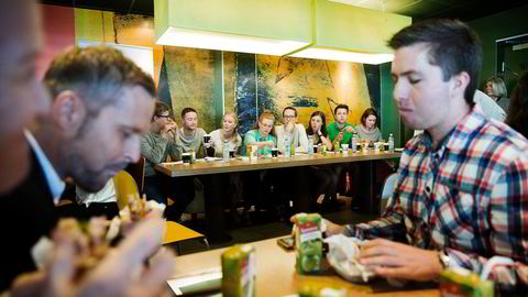 Ungdomspartilederne var invitert på McDonalds til frokostdiskusjon om landbrukspolitikk. 
                    Alle foto: Sondre Steen Holvik