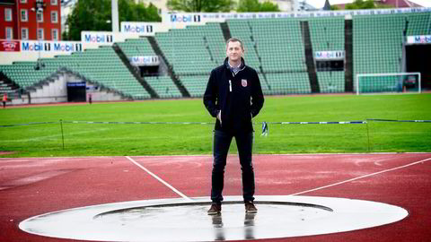 Daglig leder Rune Stenersen i Bislett Alliansen betaler godt for å få en ny verdensrekord på Bislett. Forrige rekord kom i 2008. Foto: Elin Høyland